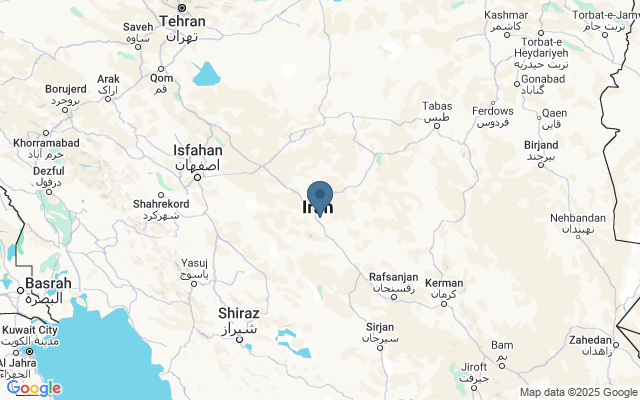 Kaart met locatie Yazd